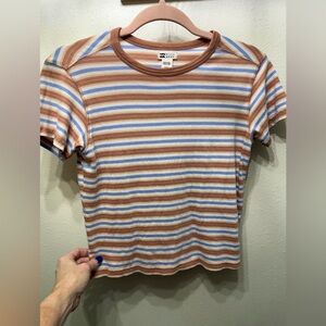 Billabong Multicolor Striped Tee